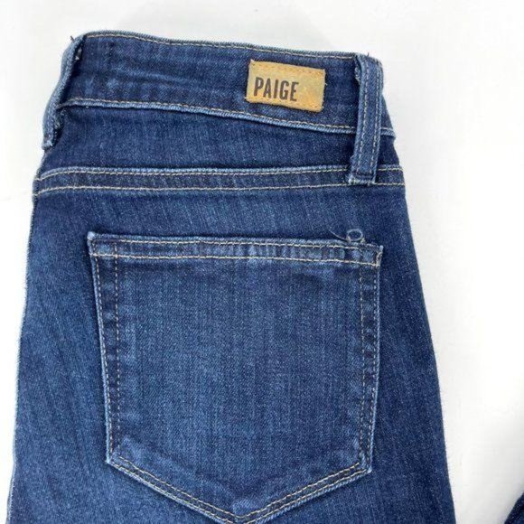 Paige Edgemont High Rise Zipper Skinny Moto Jean - Picture 9 of 9